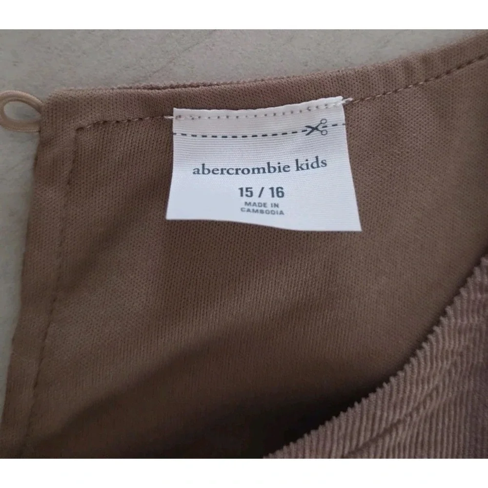 Abercrombie & Fitch Dress Pocket Back To School Preppy Minimalist 15/16 100% CTN